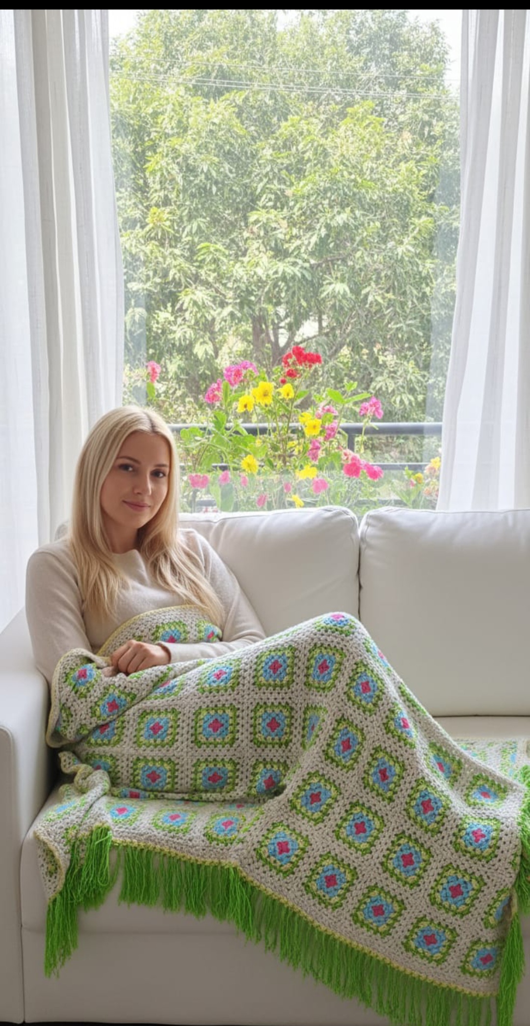 مفرش هاند ميد كورشيه