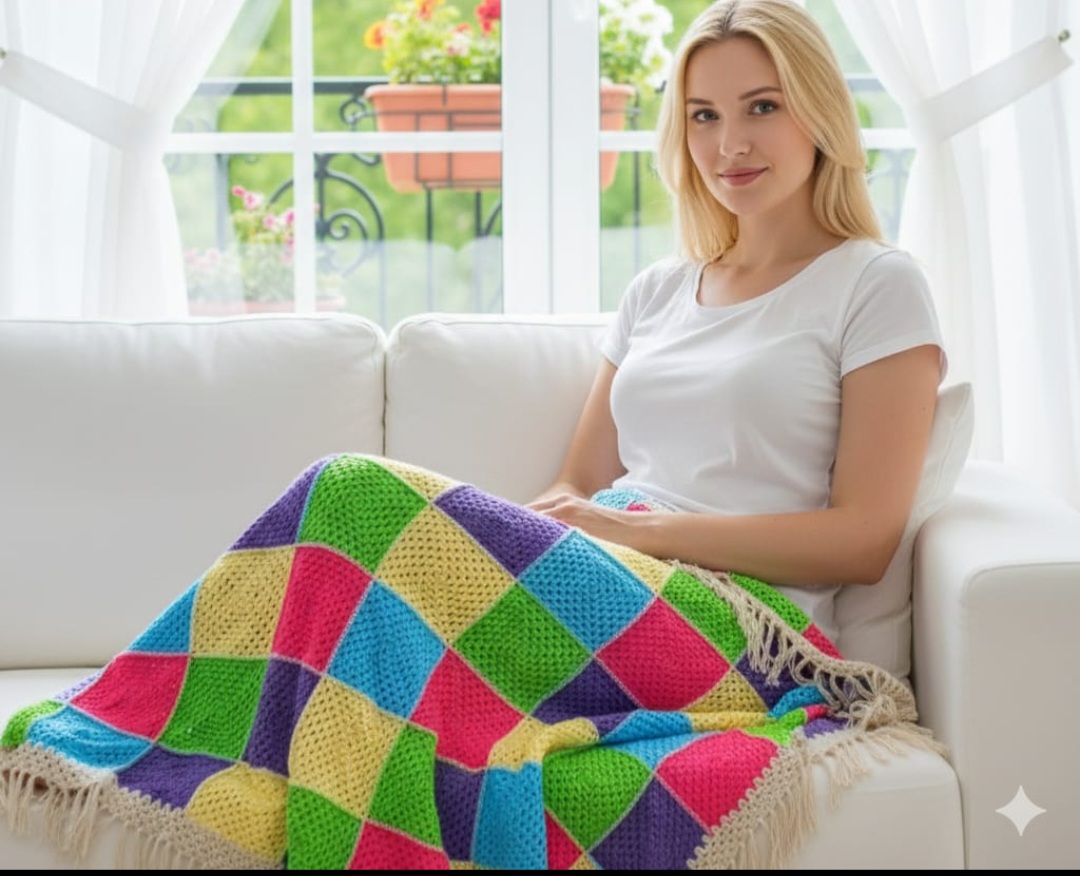 مفرش هاند ميد كورشيه